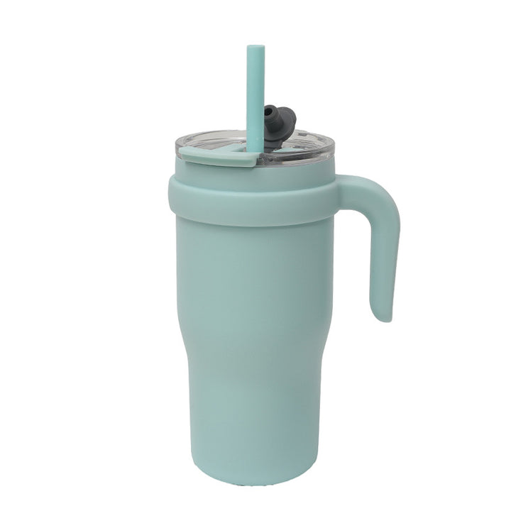Women's Insulated To-Go Cup with Ergonomic Handle and Flexible Straw Kalsten