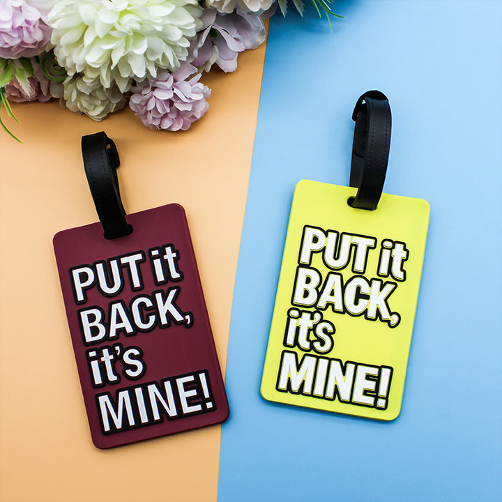 Unisex Luggage Tag with Humorous Saying Kalsten