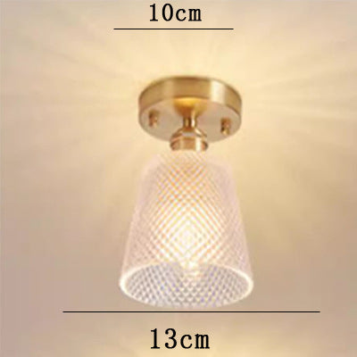 Elegant Glass Flush Mount Ceiling Light