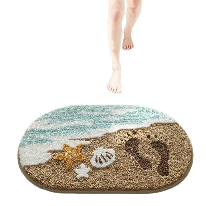 Abstract Wave Pattern Bath Rug