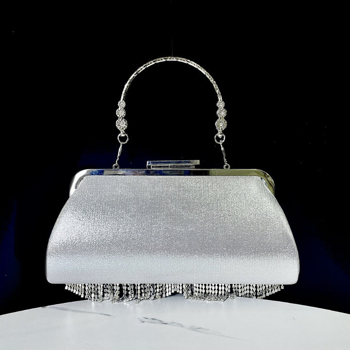 Rhinestone Fringed Evening Clutch