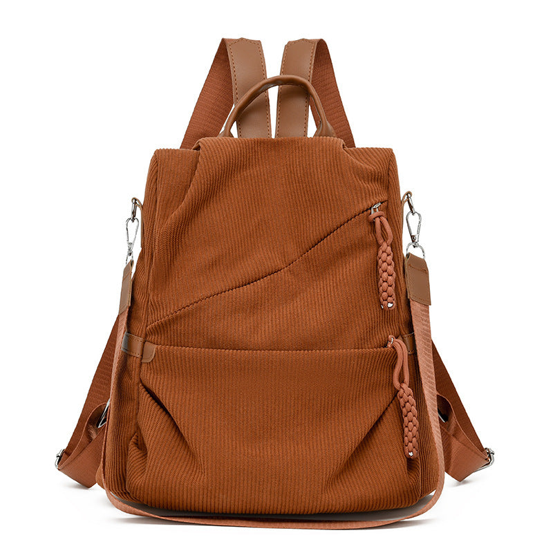 Backpack Made of High-Quality Cord with Spacious Inner Pockets Kalsten