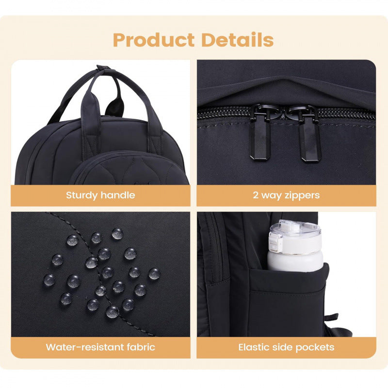 Fashionable laptop backpack with elegant quilting Kalsten