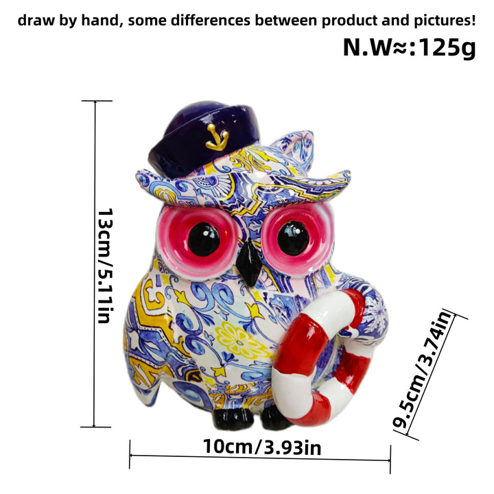 Artful owl figure in maritime design Kalsten