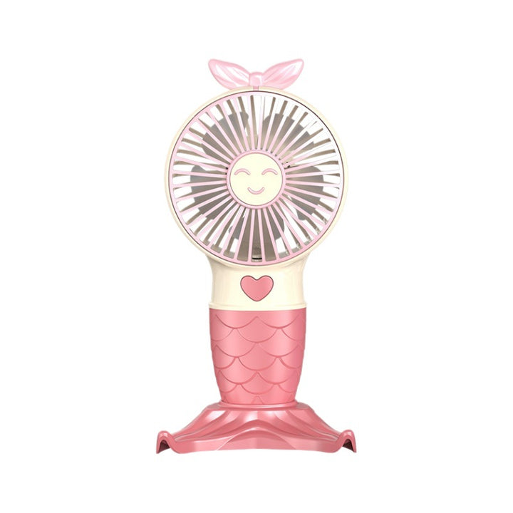 Portable Mermaid-Themed Handheld Fan Kalsten