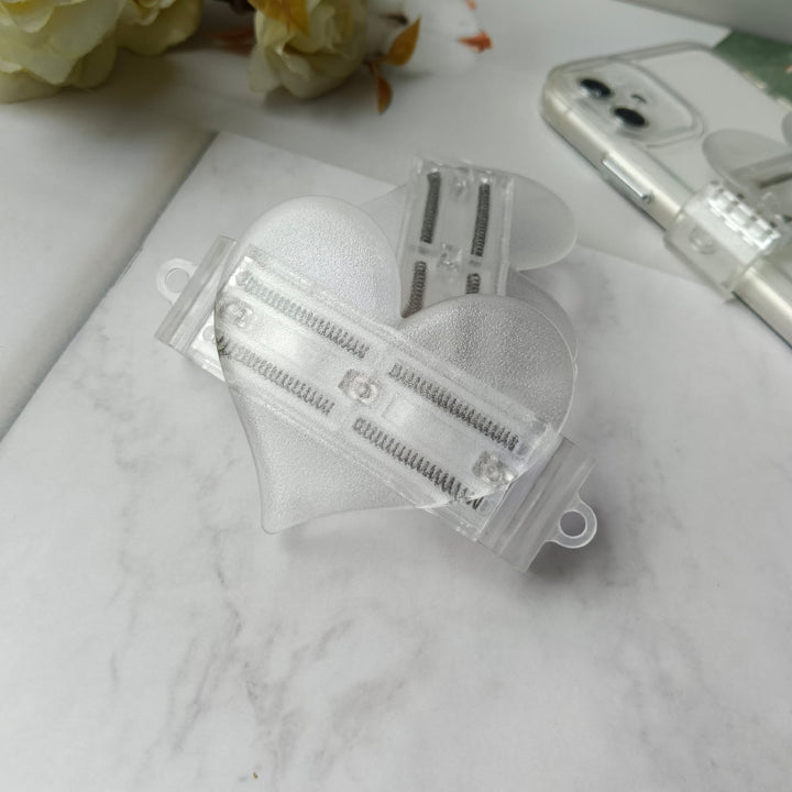 Decorative Heart-Shaped Phone Clip Holder Kalsten