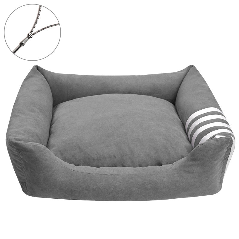 Cozy Bolstered Dog Bed