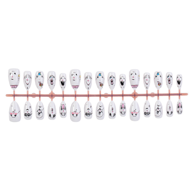 Creative Character-Themed Press-On Nail Art Set kalsten