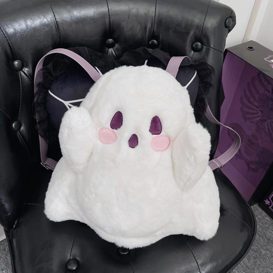 Cute Plush Ghost Backpack
