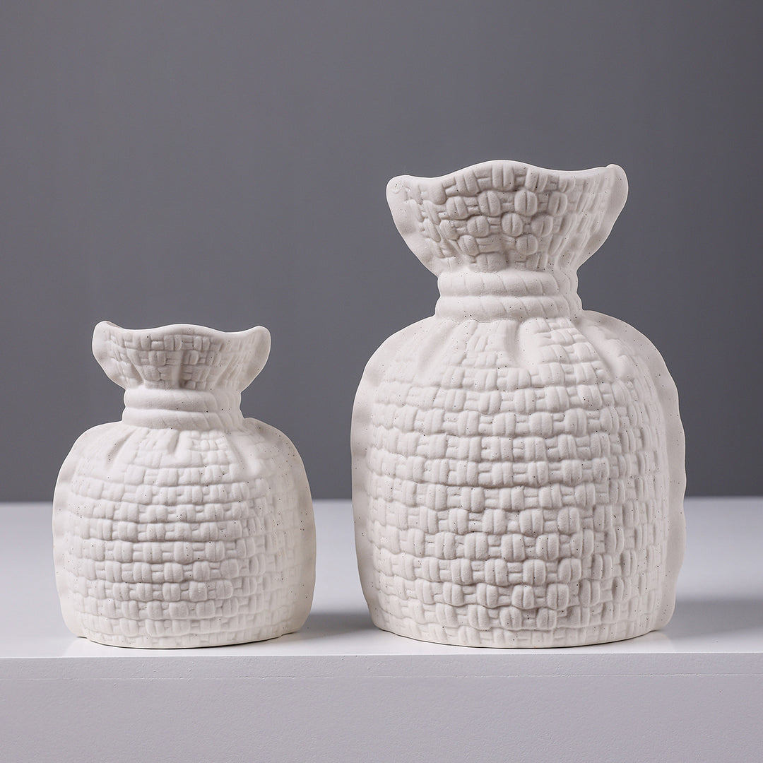 Woven Texture Ceramic Vase Kalsten