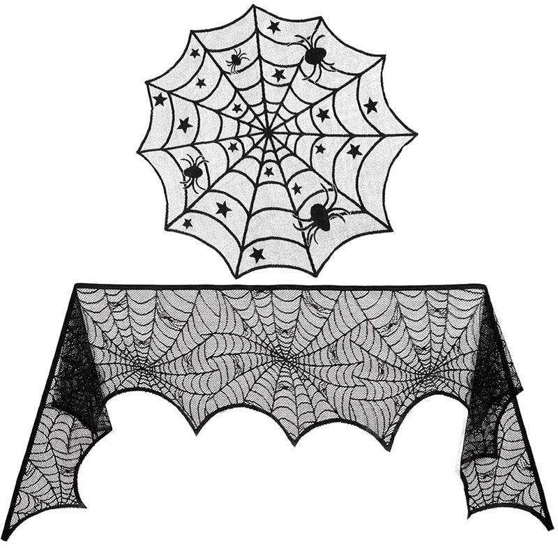 Decorative Spider Web Tablecloth