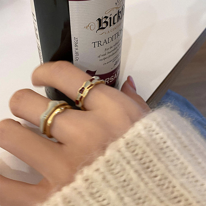 Chic Floral Adjustable Ring Set Kalsten