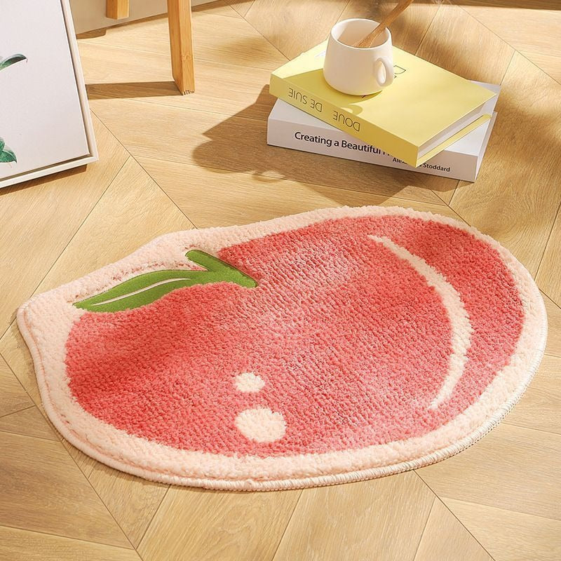 Lemon Slice Shape Bath Mat Kalsten