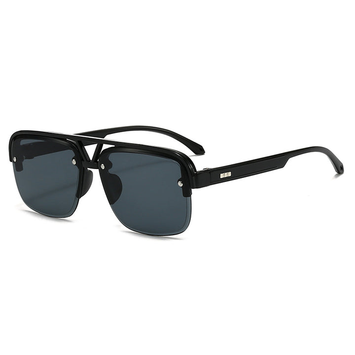 Women’s fashionable square sunglasses with transparent frame Kalsten