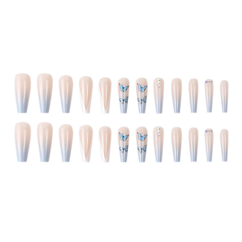 Decorative Butterfly-Design Press-On Nails Kalsten