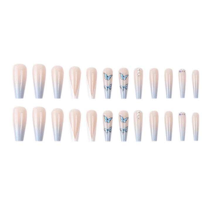 Decorative Butterfly-Design Press-On Nails Kalsten