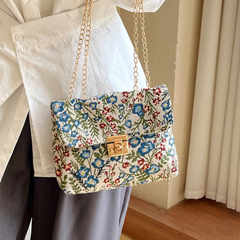Floral Patterned Evening Clutch