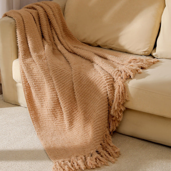 Soft Textured Throw Blanket Kalsten