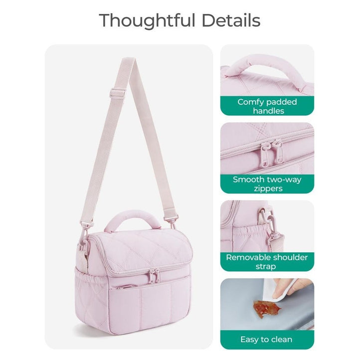 Quilted Multi-Pocket Handbag Kalsten