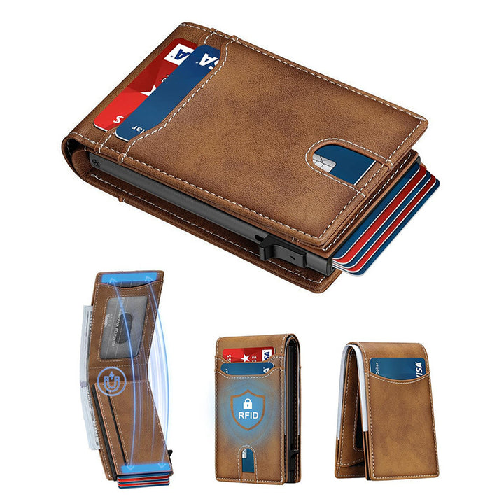 Slim RFID Protection Leather Wallet Kalsten