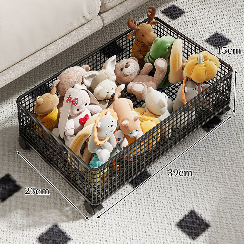 Rectangular Metal Mesh Organizer Basket for Toys & Home Storage
