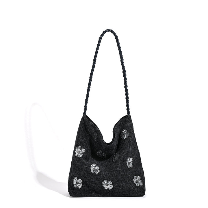 Artistic Floral Hobo Bag