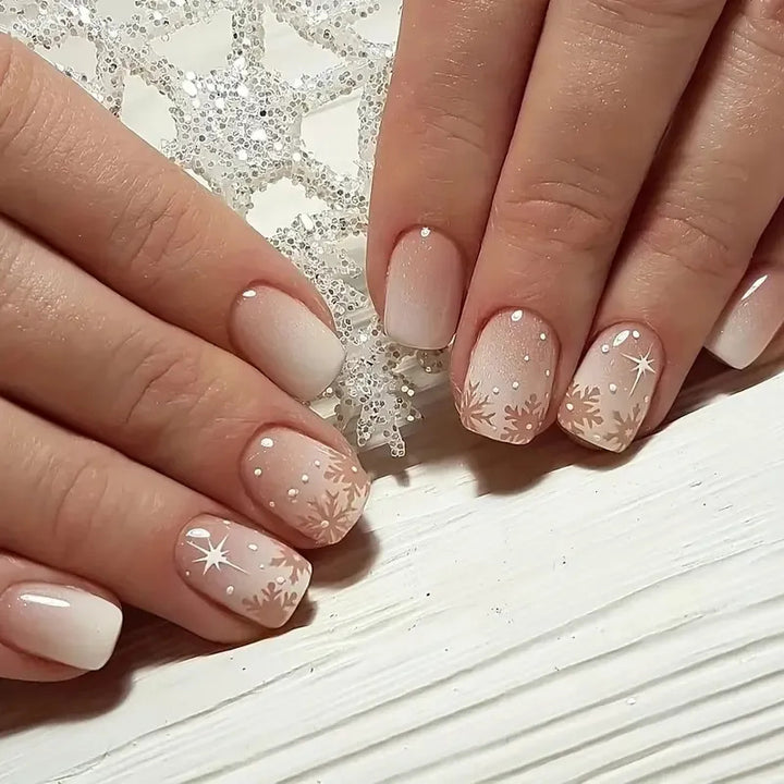Artistic Winter-Themed Nail Art Kalsten