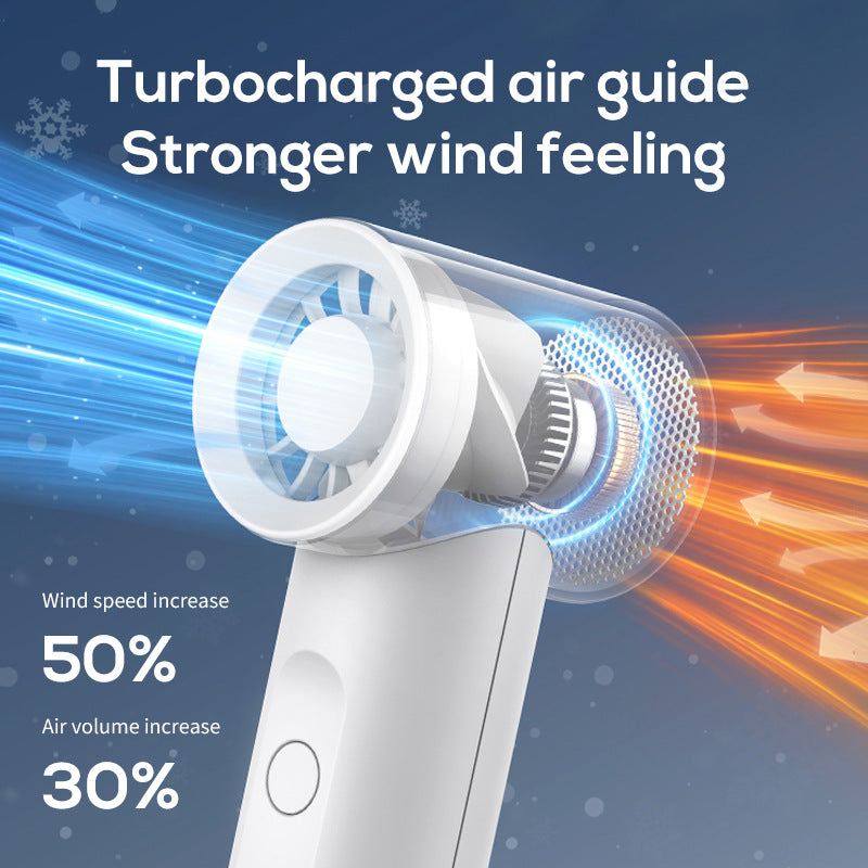 Women portable mini fan with rechargeable battery and three speed settings Kalsten