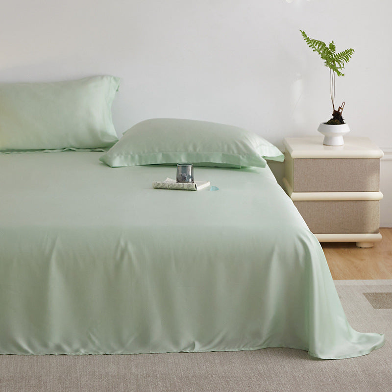 Premium satin bedding set made of microfiber with silky glossy surface