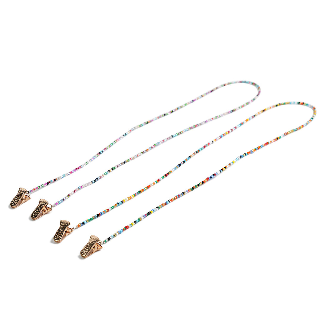 Beaded Eyewear Chain with Secure Clasps kalsten