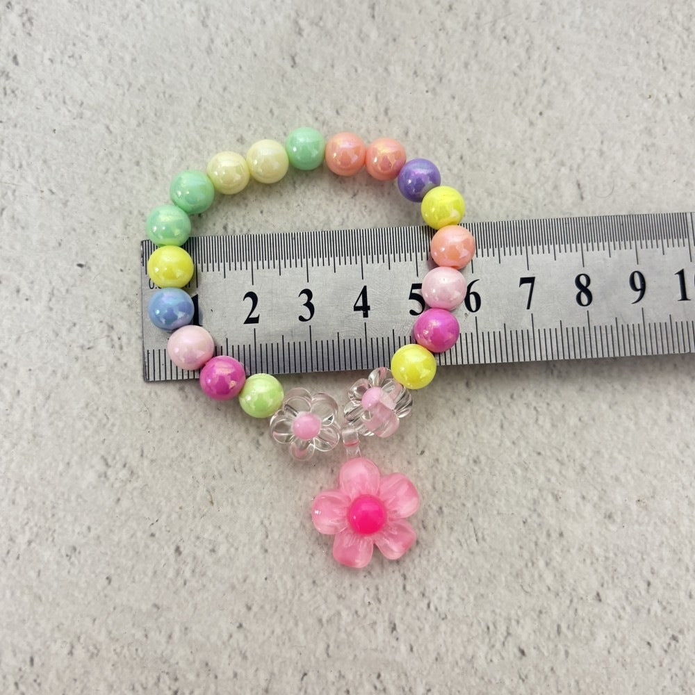 Colorful bracelet with flower charms Kalsten