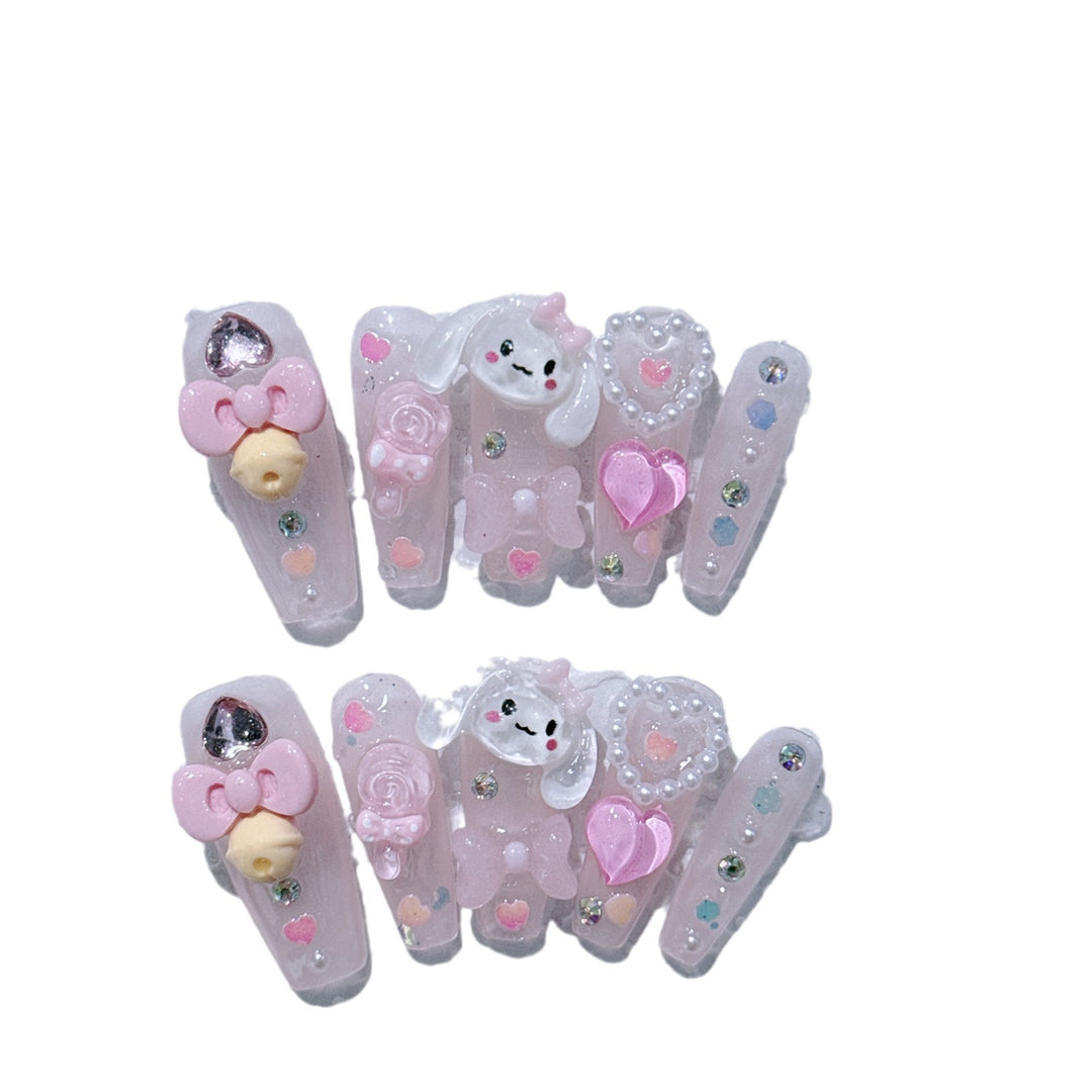 Whimsical 3D Character Nail Art Set