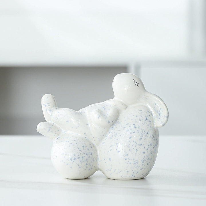 Whimsical Decorative Bunny Sculpture Kalsten