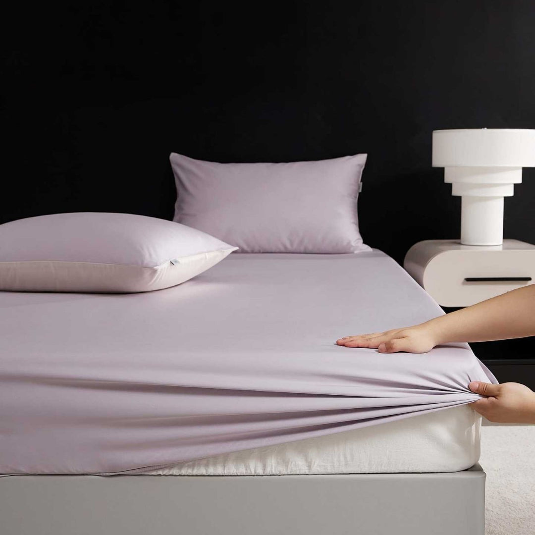 Reversible Premium Cotton Satin Bed Set with Silky Soft Finish