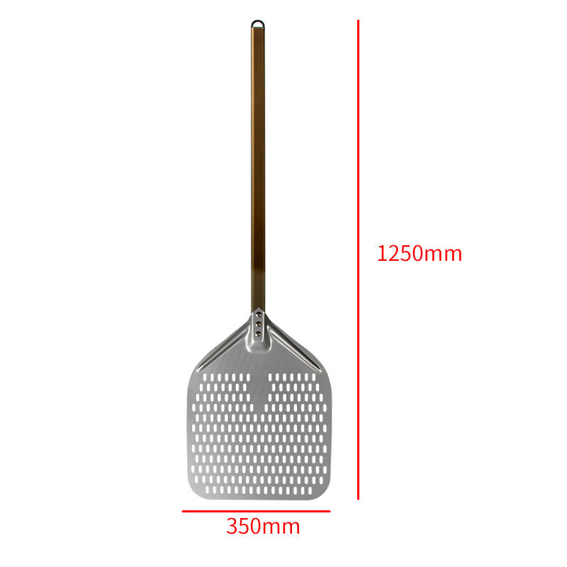 perforated aluminum pizza peel with extra-long ergonomic handle Kalsten