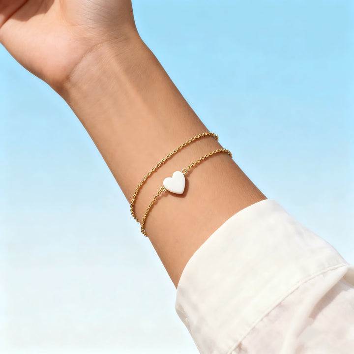 Elegant Heart Charm Bracelet Kalsten