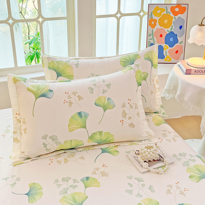Flower Print Pillowcase Set