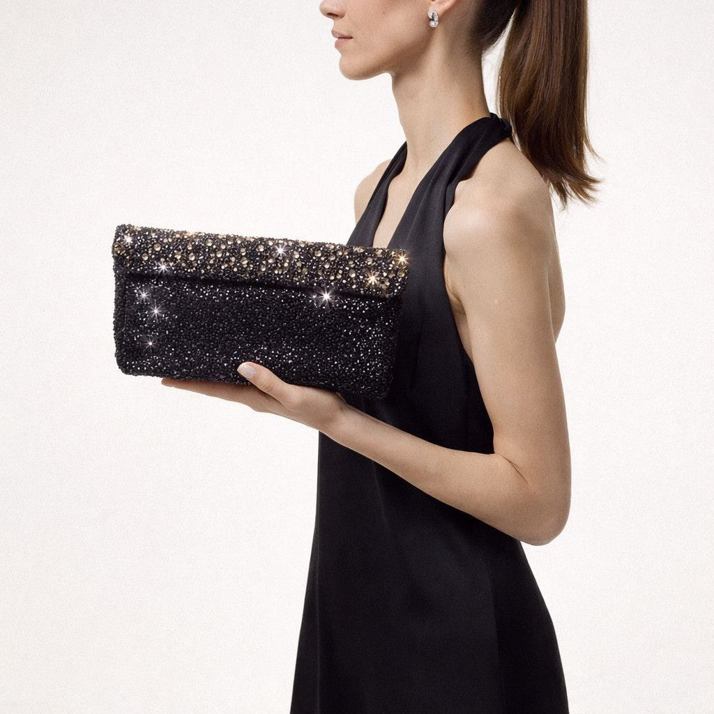 Sparkling Beaded Clutch Purse