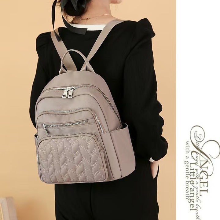 Versatile Quilted Backpack with Multiple Compartments Kalsten