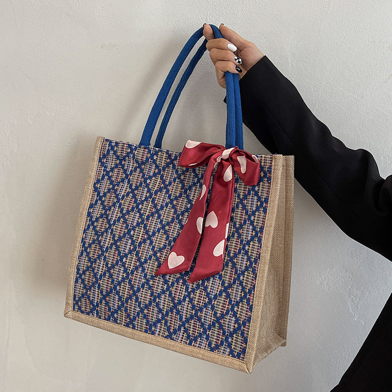 Decorative Quilted Tote Bag