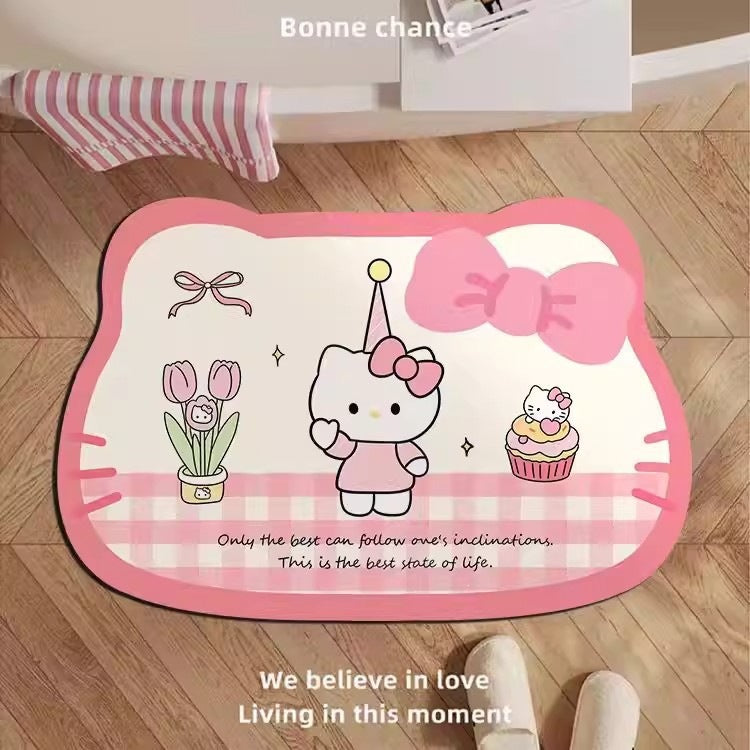 Adorable Cartoon Character Bath Mat for Bathroom