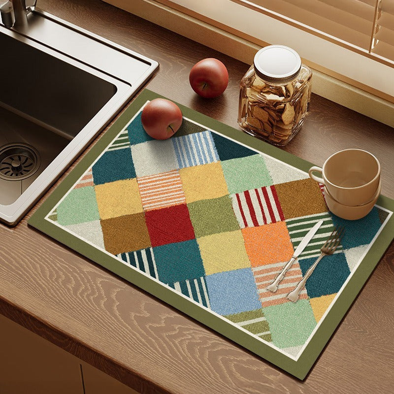 Colorful Kitchen Counter Mat