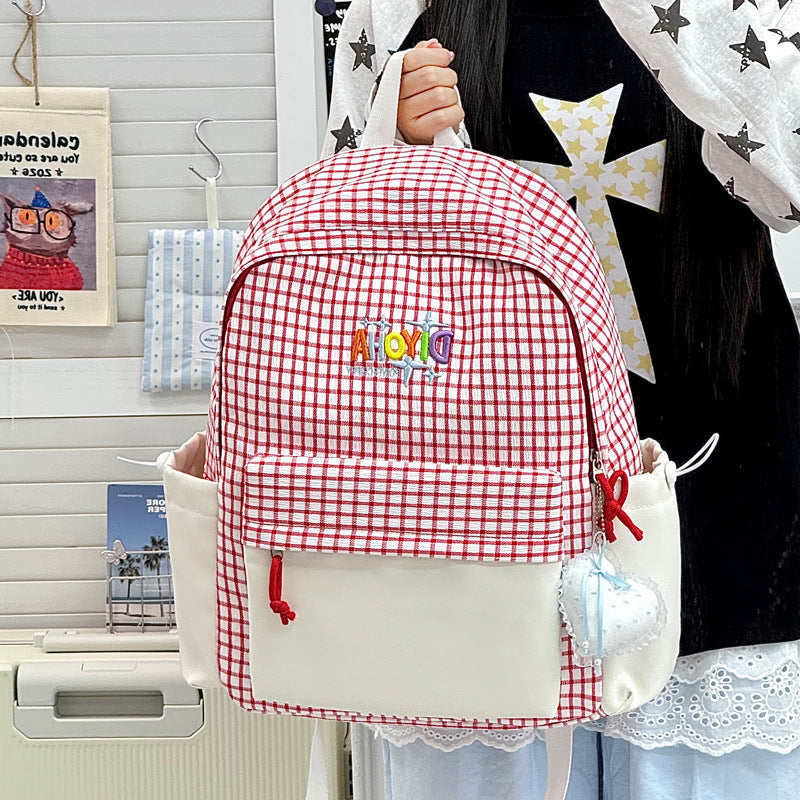 Textured School Backpack Kalsten