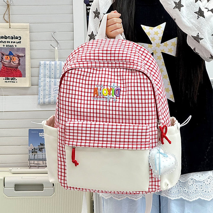 Textured School Backpack Kalsten