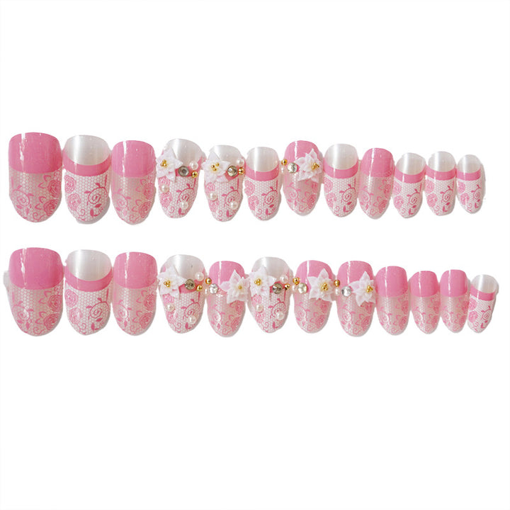 Decorative Glittery Press-On Nail Tips