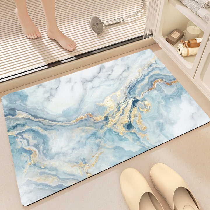 Floral Print Bath Mat Kalsten