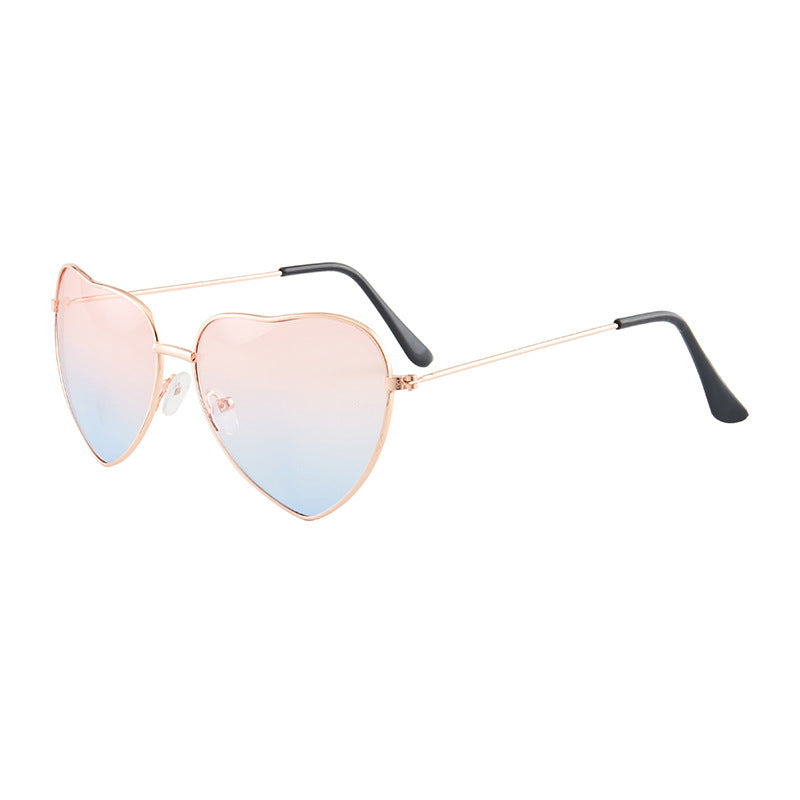 Ladies Heart-Shaped Sunglasses with UV Protection and Elegant Frame Kalsten