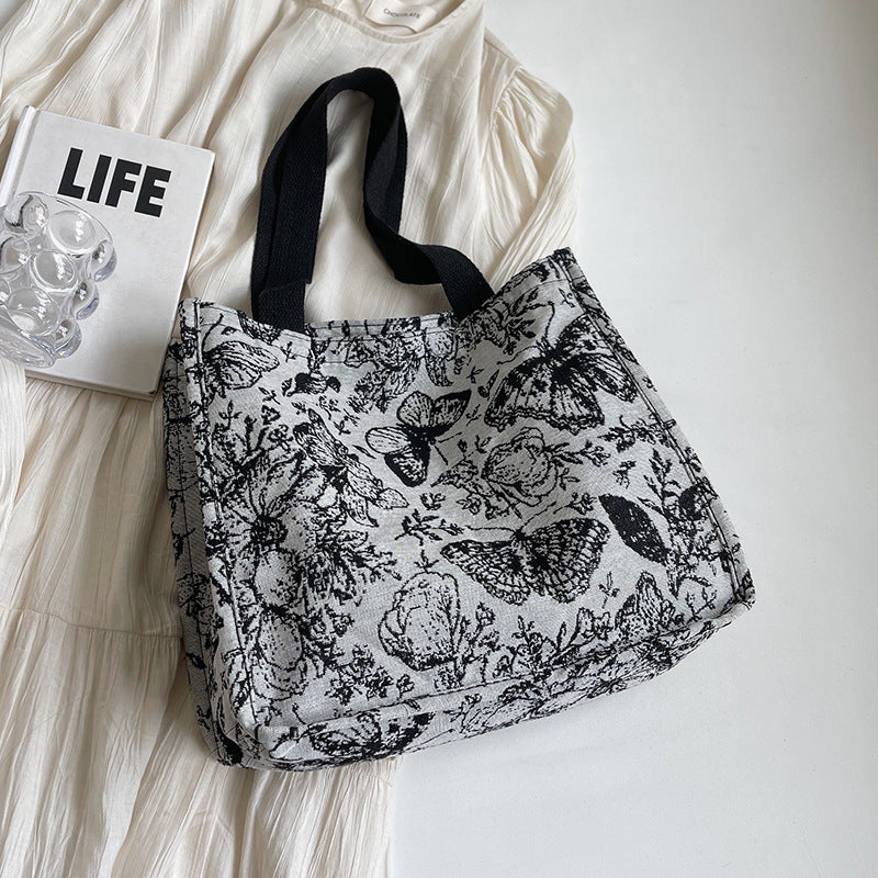 Floral Decorative Tote Bag