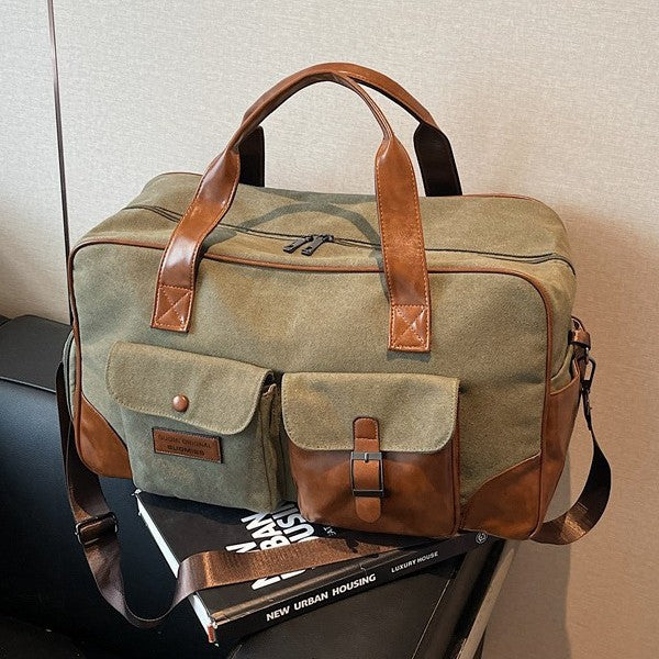 Functional Canvas Weekender Duffel Bag