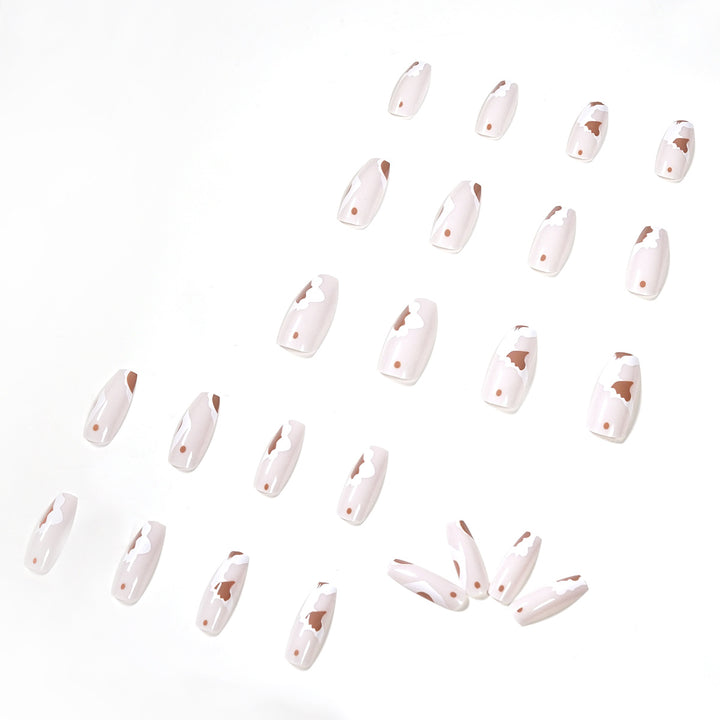 Artistic acrylic nails with trendy design Kalsten